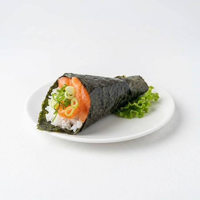 Salmon Hand Roll.