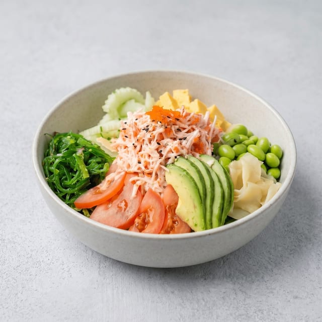 Spicy Krab Poke Bowl.